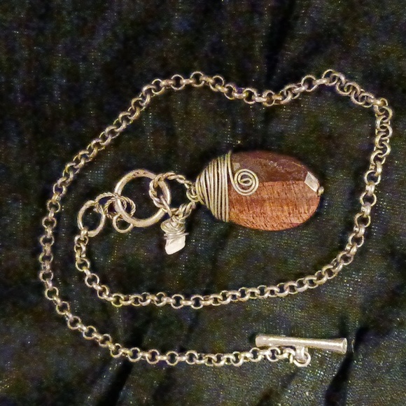 Tiger Eye toggle chain necklace - Picture 1 of 9